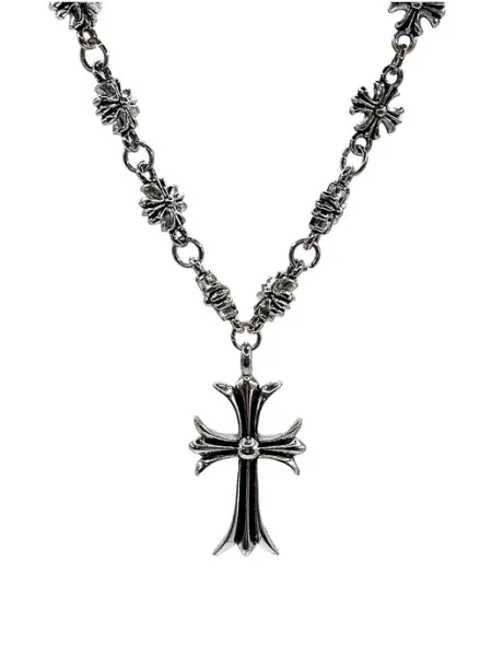 Подвеска с крестом Хром Хартс.Цепь. rick owens. new rock.erd Chrome hearts