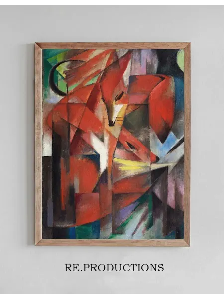 Re.productions Постер The Foxes - Franz Marc
