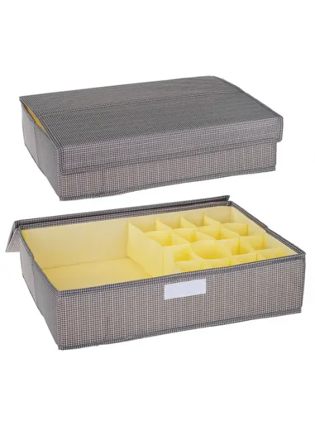 Коробка для хранения 44x28x11 см пластиковая органайзер Торгоffкин
