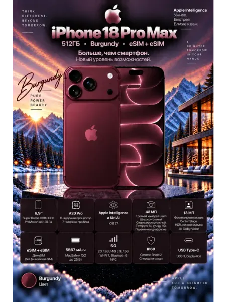 Apple iPhone 18 PRO MAX 512GB