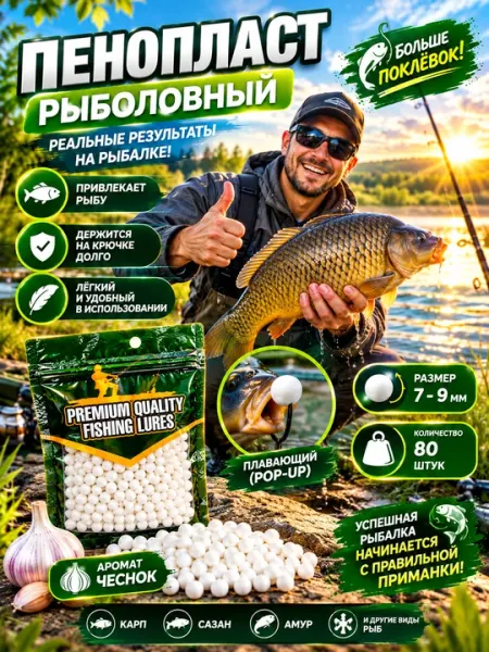 Пенопласт для рыбалки, мягкая приманка, пенопласт рыболовный - Прикормки
