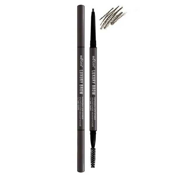 Карандаш для бровей Bielita LUXURY BROW, механический, 599 Taupe, эффект микроблейдинга