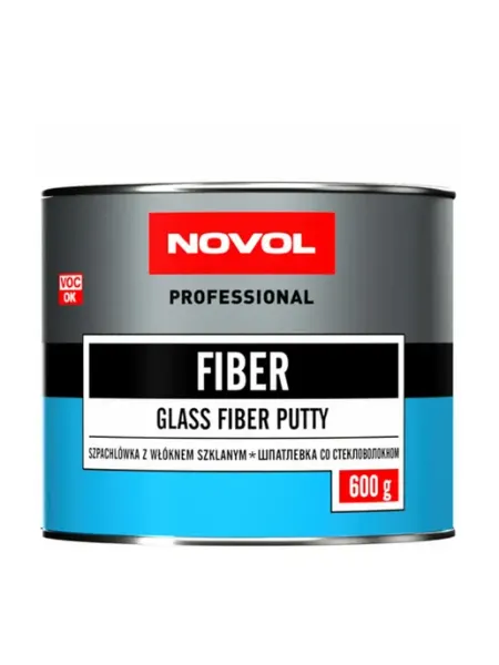 Шпатлевка автомобильная Fiber 600 гр NOVOL