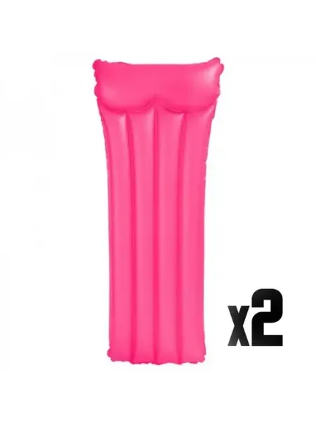 Матрас надувной Neon Frost Air Mat 183x76см розовый Intex