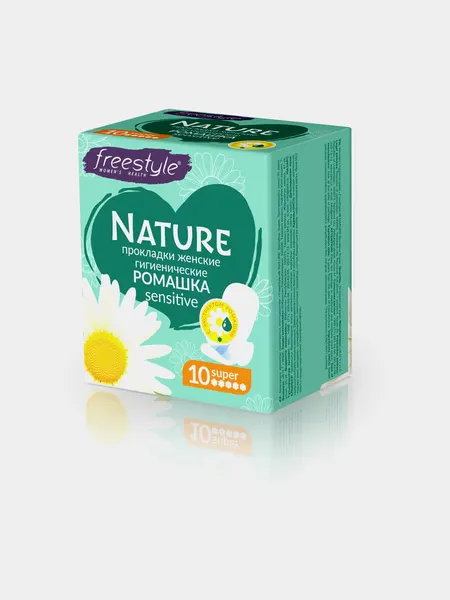 Прокладки женские гигиенические FreeStyle NATURE SUPER 10 шт.