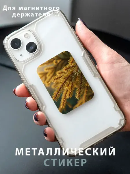 Пластина для магнитного держателя в авто "Золотистый Кедр " Zhenya Cloud