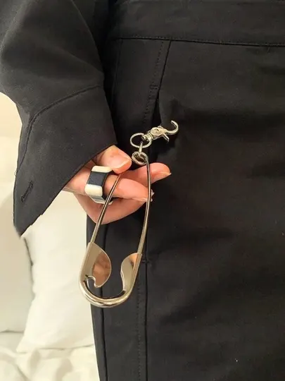 Большая заколка для волос, булавка, hair pin, металлическая, женская, минимализм, заколки - Аксессуары для волос