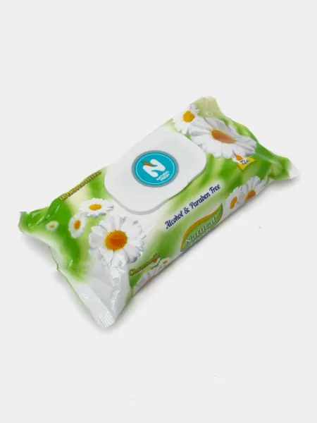 Влажные салфетки ВС Nat Fresh ромашка, 72 штуки