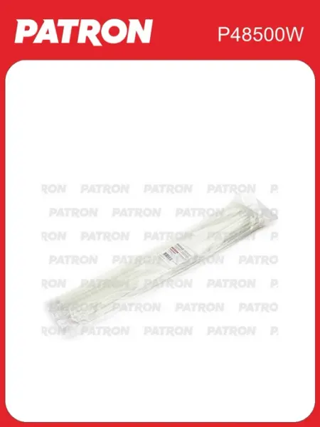 Комплект пластиковых хомутов P48500W PATRON