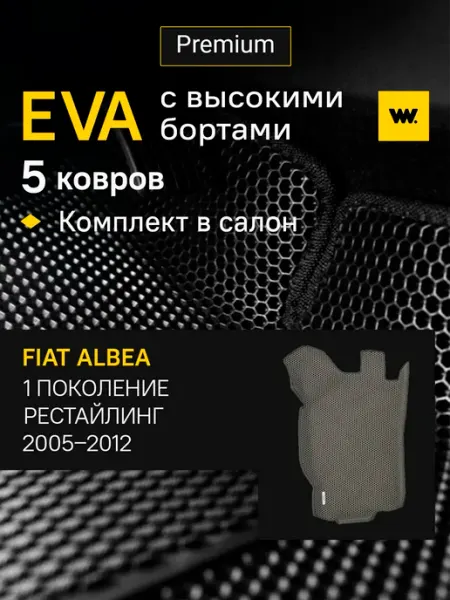Автомобильные коврики eva в машину FIAT ALBEA Wondercraft