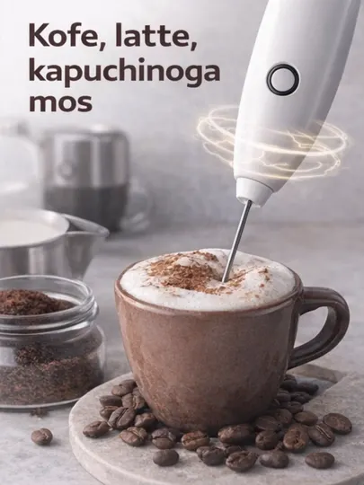 Мини миксер для кофе, капучинатор milk frother, электрический вспениватель молока