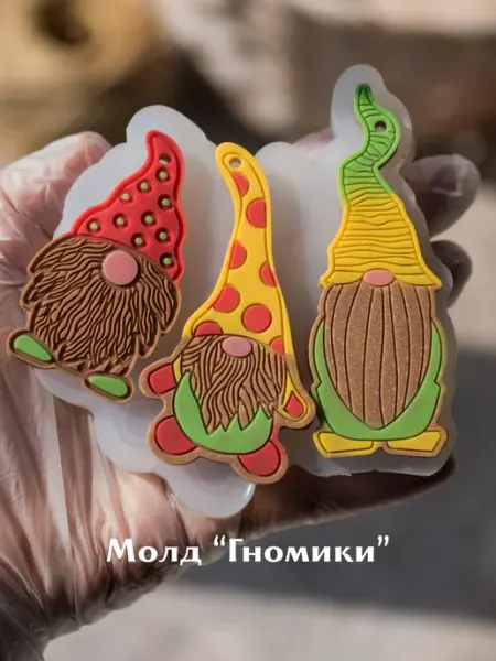 Молд гном, гномик Формы для шоколадных роз mrMold