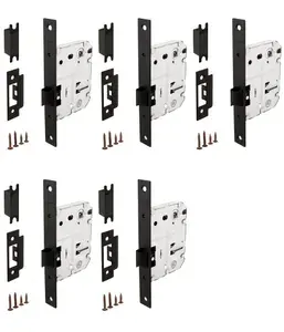 Защелка врезная FUARO PLASTP72-50 (P72-50) GR графит (комплект 3 штуки)