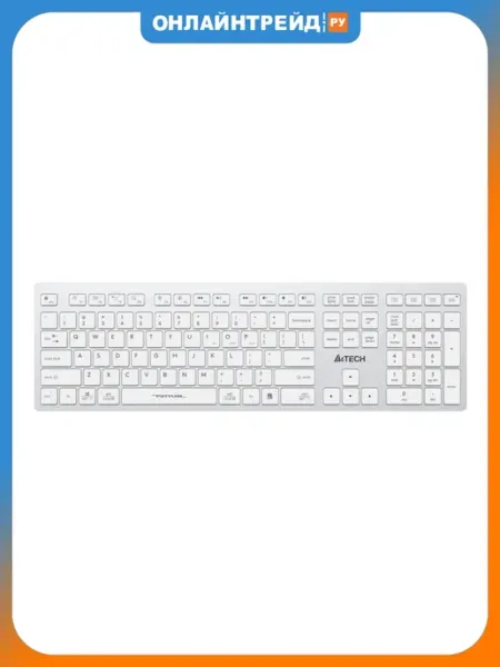 Клавиатура Fstyler FBX50C белый USB беспроводная A4TECH