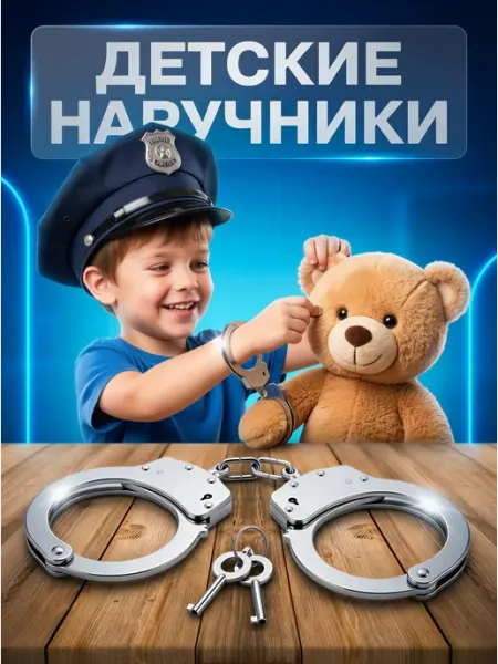 Детские наручники полицейские металлические