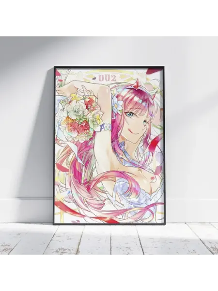 Плакат Милый во Франксе (Зеро Ту 14) - Постер A4 30x21 см HEAVEN POSTER