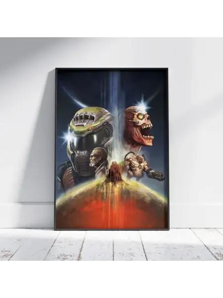 Плакат Дум (Общие 9) - Постер A4 30x21 см HEAVEN POSTER