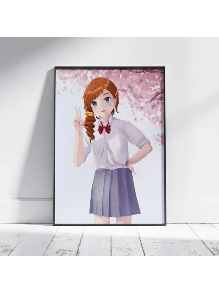 Плакат Приоритет чудо яйца (Куруми Сайдзе) A4 30x21 см HEAVEN POSTER