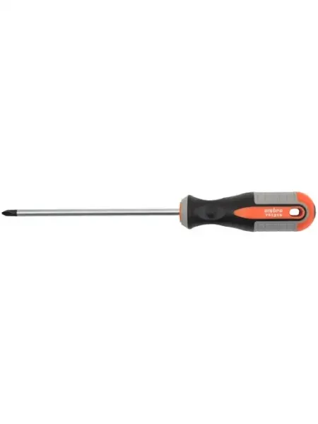Отвертка стержневая крестовая ROUND GRIP, PH2x150 мм OMBRA