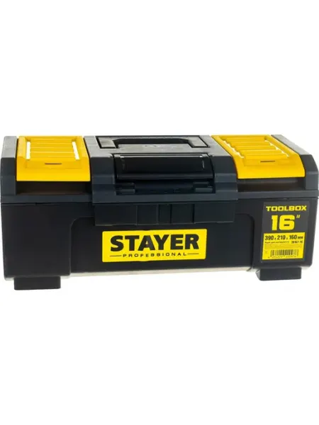 Ящик для инструмента "TOOLBOX-16" пластиковый, Professional Stayer