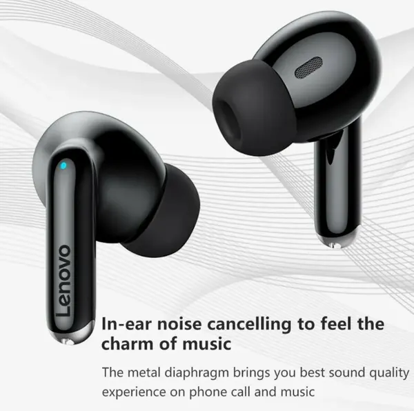 Беспроводные наушники Lenovo XT88 bluetooth 5.3 вакуумные black