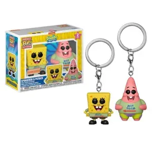 Брелок Funko Pop Фанко поп и keychain Спанч Боб Квадратные Штаны и Патрик (SpongeBob и Patrick)