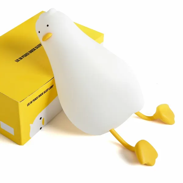 Ночник "Уставшая уточка", детский, силиконовый, с USB-зарядкой, 1Вт
