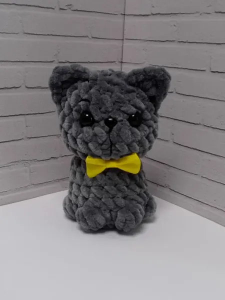 Котенок Игрушка вязаная Амигуруми DanimaS