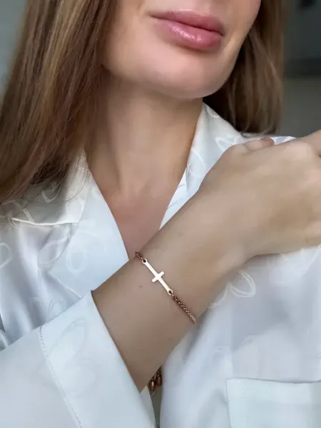 Браслет на руку с крестом регулируемый JustDianochka