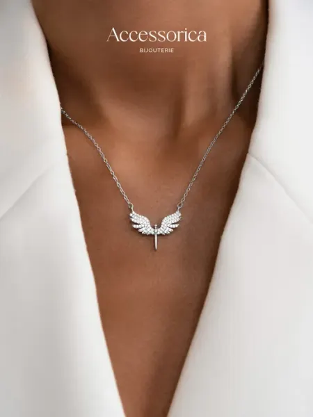 Подвеска и цепочка на шею ангел Accessorica Аксессорика