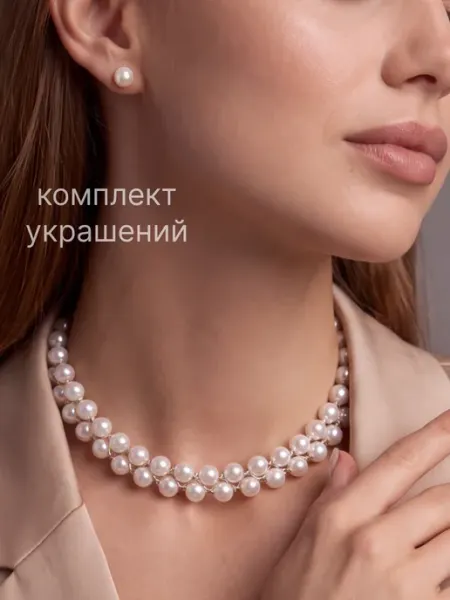 Набор украшений жемчужный чокер и серьги LisSsa