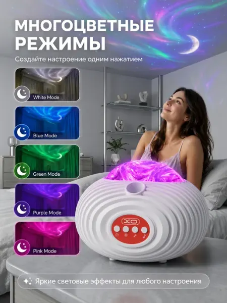 Проектор ночного света «Звездное небо» с 14 цветами