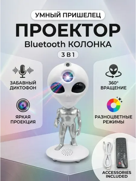 Проектор звездного неба Астронавт детский пульт ДУ Homely store
