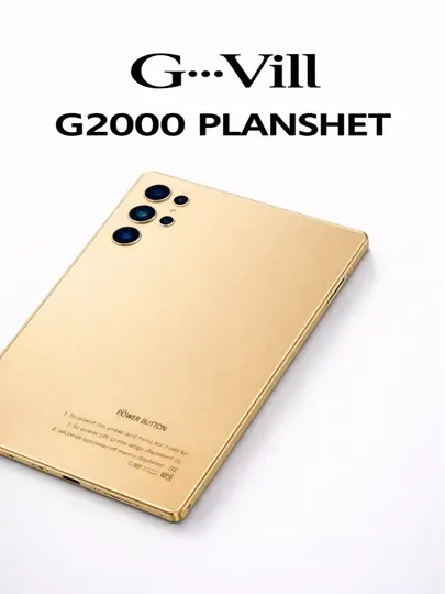 Планшет G-Vill G2000– премиальныйзолотистый дизайнмощная камера и современное оборудование