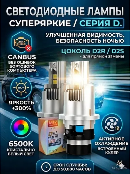 Светодиодные лампы для автомобиля D2R D2S