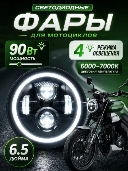 6,5-дюймовые светодиодные фары для автомобилей