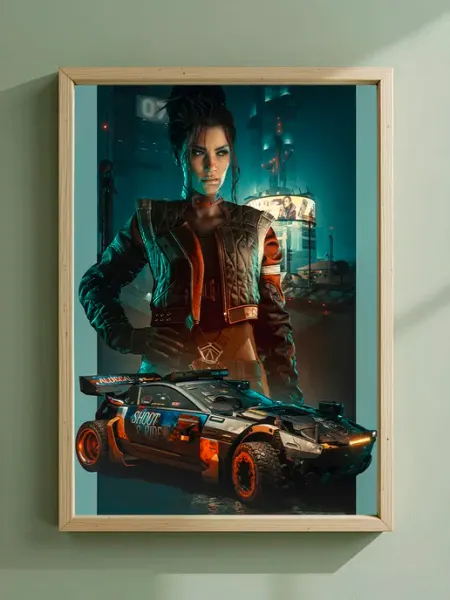 Постер на стену Панам Палмер — Cyberpunk 2077 А3