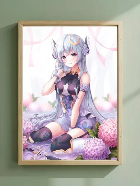 Постер на стену Эмилия Re Zero А3