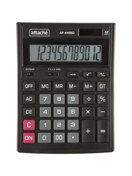 Настольный калькулятор 12-разрядный черный 203x153x48 Attache