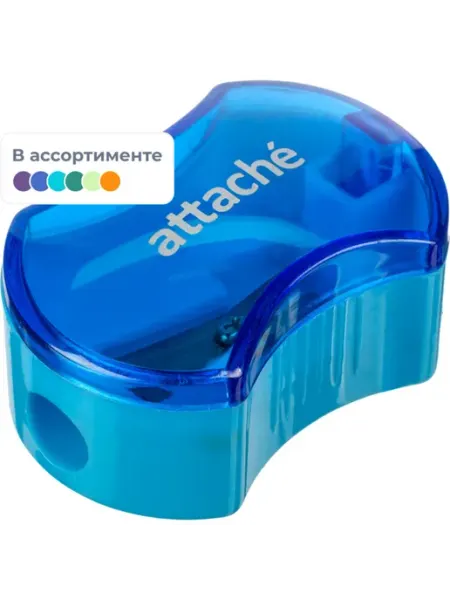 Точилка с контейнером, эргономичная, в ассортиментах Attache