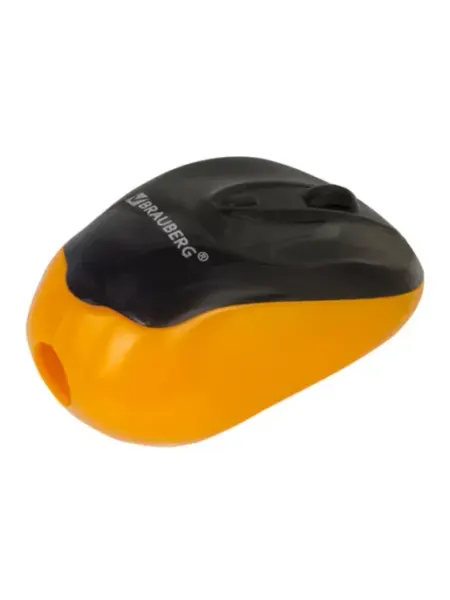 Точилка Click, с контейнером, пластик ассорти, 8 шт Brauberg