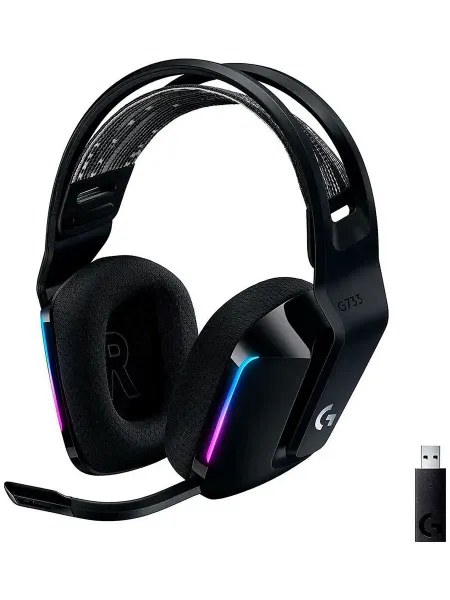 LOGITECH Игровые наушники G733 LIGHTSPEED черный G733b