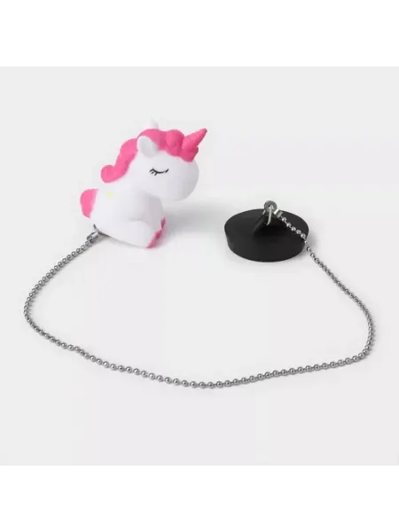 Пробка для ванны с игрушкой Единорог верх 5.1 см низ 4.6 см moonglee