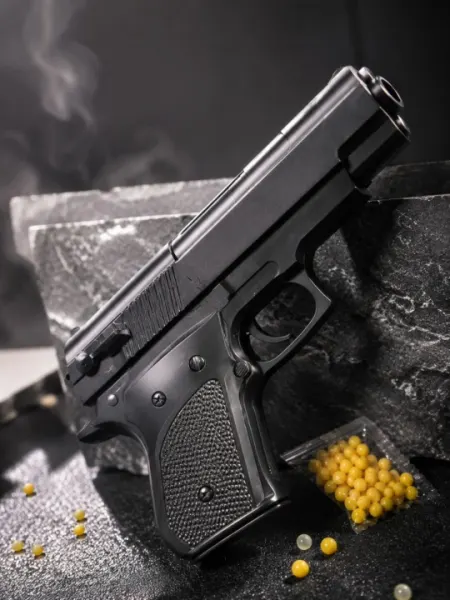 Пистолет M645, игрушечный пистолет, детский, металлический - Игрушечное оружие и бластеры