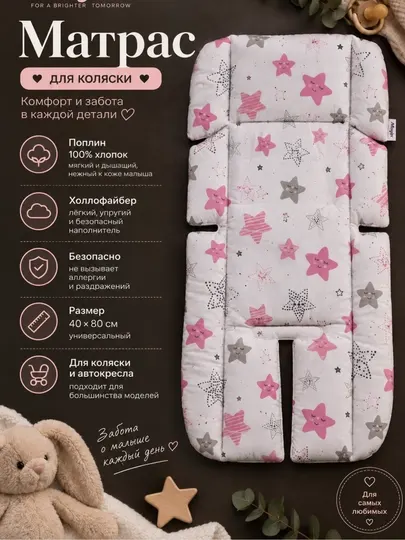 Матрас для детской коляски, для автокресла, матрас на шезлонг, на стульчик - Аксессуары для колясок и автокресел
