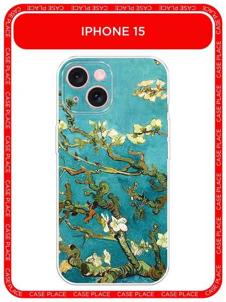 Чехол на Apple iPhone 15 / Айфон 15 с принтом Ван Гог