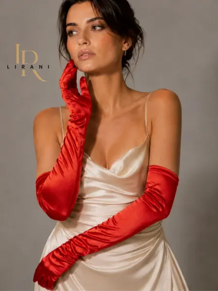 Перчатки длинные атласные STYLE STORE