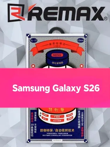 Защитное стекло Samsung Galaxy S26, Remax GL-27 ударопрочный, черный