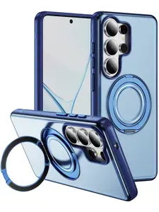 ZAZPOL Чехол для Samsung Galaxy S26 Ultra прозрачный, с кольцом подставкой, совместимый с MagSafe (магсейф)
