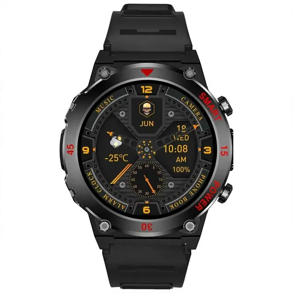 Смарт-часы Green Lion Gear Fit Smart Watch 1.52”, Bluetooth-звонки, IP65, магнитная зарядка, черные